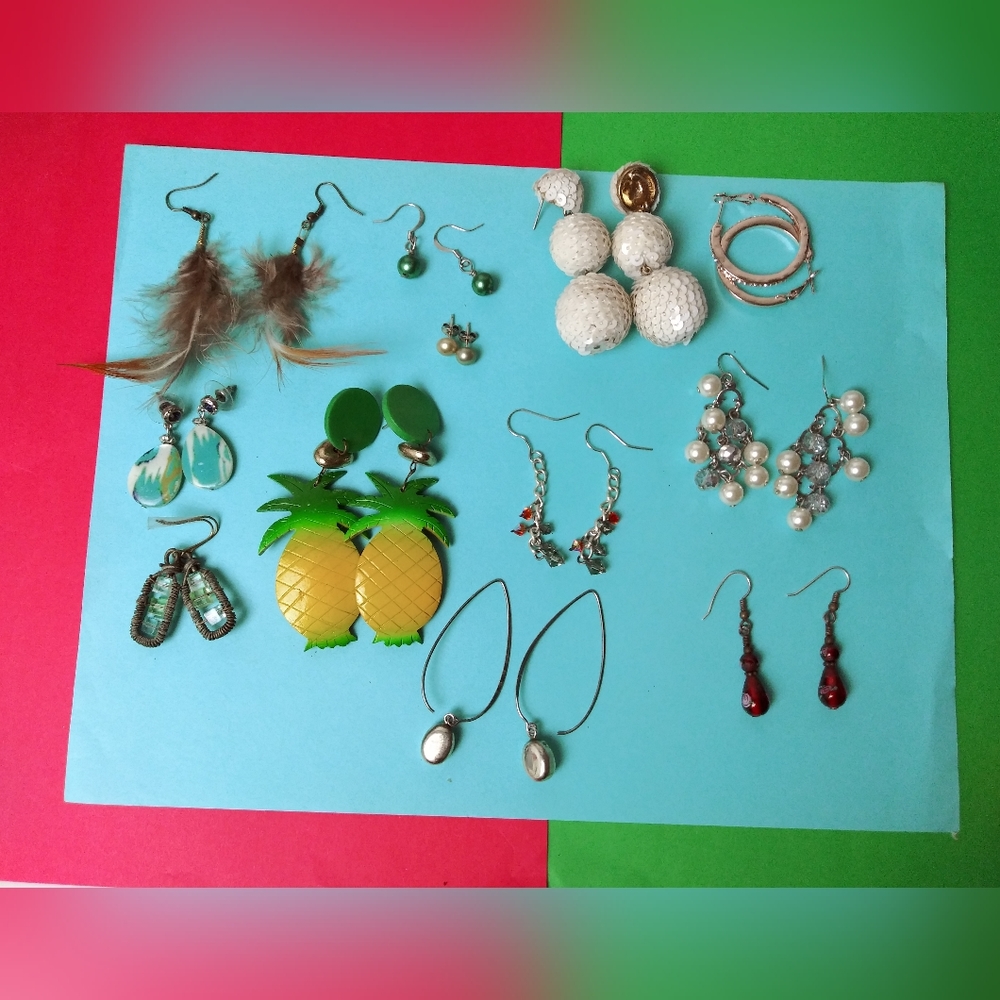 Casual Women's Exquisite Earrings Assortment Bundle Of 12